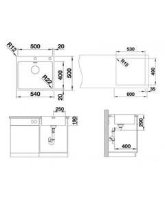 Кухонная мойка Blanco Andano 500-IF/A (525245)