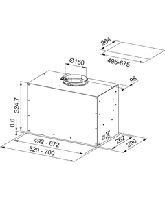 кухонная вытяжка Franke Box FBFE WH MATT A70