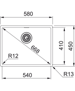 кухонная мойка Franke BXX 210-54 стоп вент. (127.0677.190)