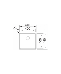 Кухонная мойка Blanco Claron 400-U (521573)