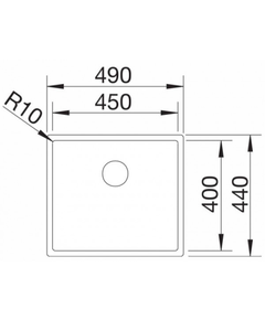 кухонная мойка Blanco Claron 450-U (521575)