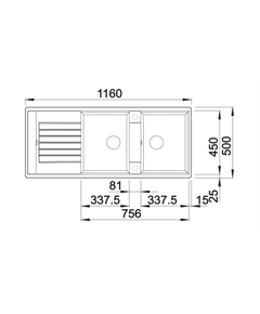 кухонная мойка Blanco Zia 8 S черный (526027)