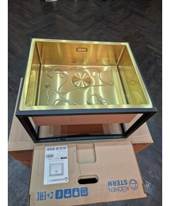 кухонная мойка Kuchenstern KRAFT 60 AISI 304/R10 золото 502GL50 (KS-800155)