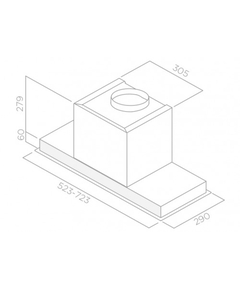 кухонная вытяжка Elica Hidden 2.0 BL MAT/A/52