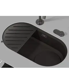 кухонная мойка Blanco Oovalon 700-U черный (527989)