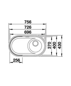 кухонная мойка Blanco Oovalon 700-U Cloud Белый (527990)