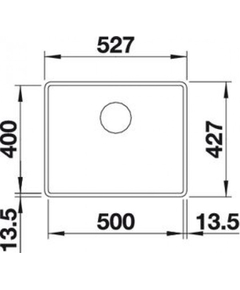 кухонная мойка Blanco Subline 500-F белый (523535)