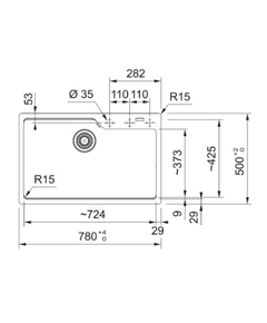 кухонная мойка Franke UBG 610-72 белый (114.0741.505)