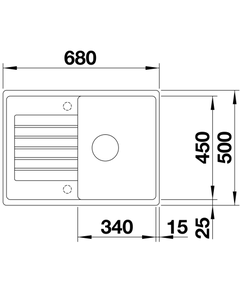 кухонная мойка Blanco Zia 45 S Compact мягкий белый (527197)