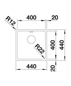 Кухонная мойка Blanco Andano 400-IF (522957)