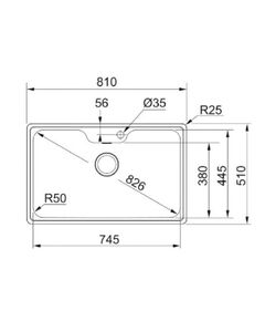 кухонная мойка Franke BCX 610-81 TL стоп вент. (101.0689.879)