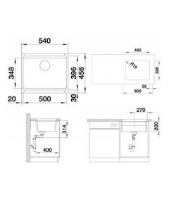 кухонная мойка Blanco Etagon 500-IF (521840)