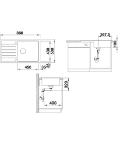 кухонная мойка Blanco Legra XL 6S черный (526087)