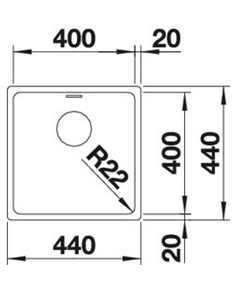 Кухонная мойка Blanco Andano 400-U (522959)