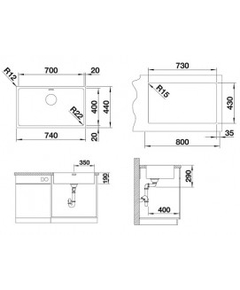 Кухонная мойка Blanco Andano 700-U (522971)