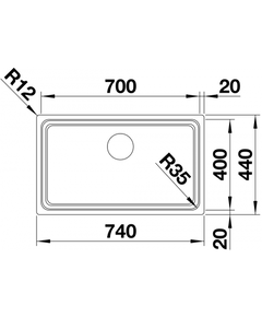кухонная мойка Blanco Etagon 700 U антрацит (525167)
