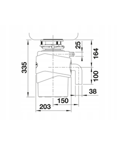 измельчитель отходов (диспоузер) Blanco FWD Max (526648)