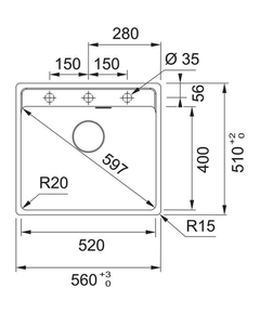 кухонная мойка Franke MRG 610-52 оникс автомат (114.0661.643)