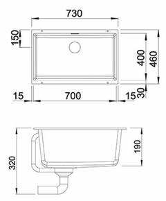 кухонная мойка Blanco Subline 700-U кофе (523451)