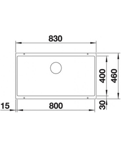 кухонная мойка Blanco Subline 800-U черный (526005)