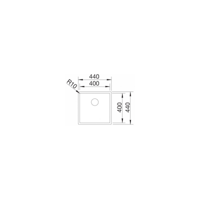 Кухонная мойка Blanco Claron 400-U (521573)