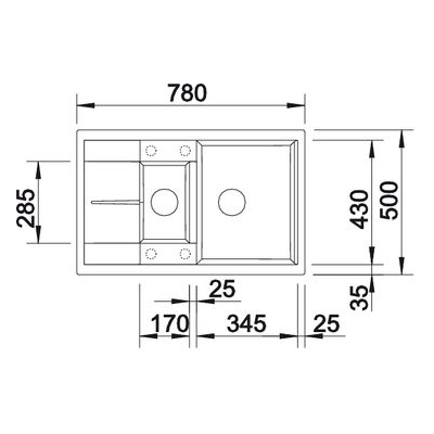 кухонная мойка Blanco Metra 6 S compact кофе (515044)