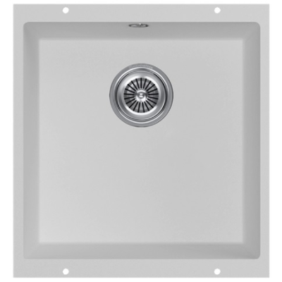 кухонная мойка Kuchenstern UNDER 50 Ku-Granit белый 100WH10 (KS-800098)