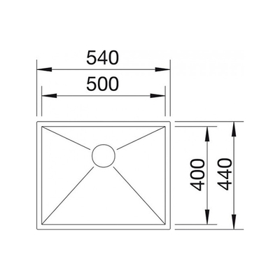 кухонная мойка Blanco Zerox 500-U (521589)