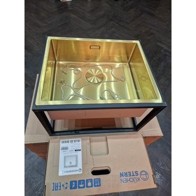 кухонная мойка Kuchenstern KRAFT 60 AISI 304/R10 золото 502GL50 (KS-800155)