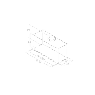 кухонная вытяжка Elica Fold BL MAT/A/72