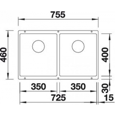 кухонная мойка Blanco Subline 350/350-U серый беж (523581)