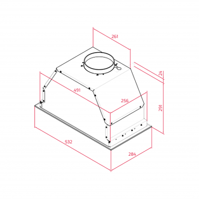 кухонная вытяжка Teka GFL 57760 EOS SS