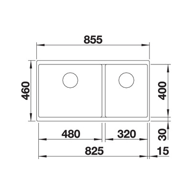 кухонная мойка Blanco Subline 480/320-U белый (523588)