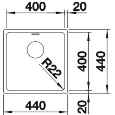Кухонная мойка Blanco Andano 400-U (522959)